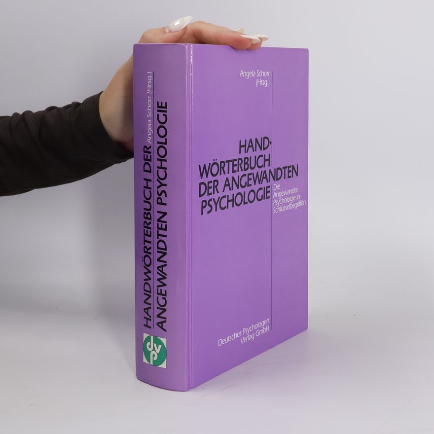 Angela Schorr Handwörterbuch der Angewandten Psychologie
