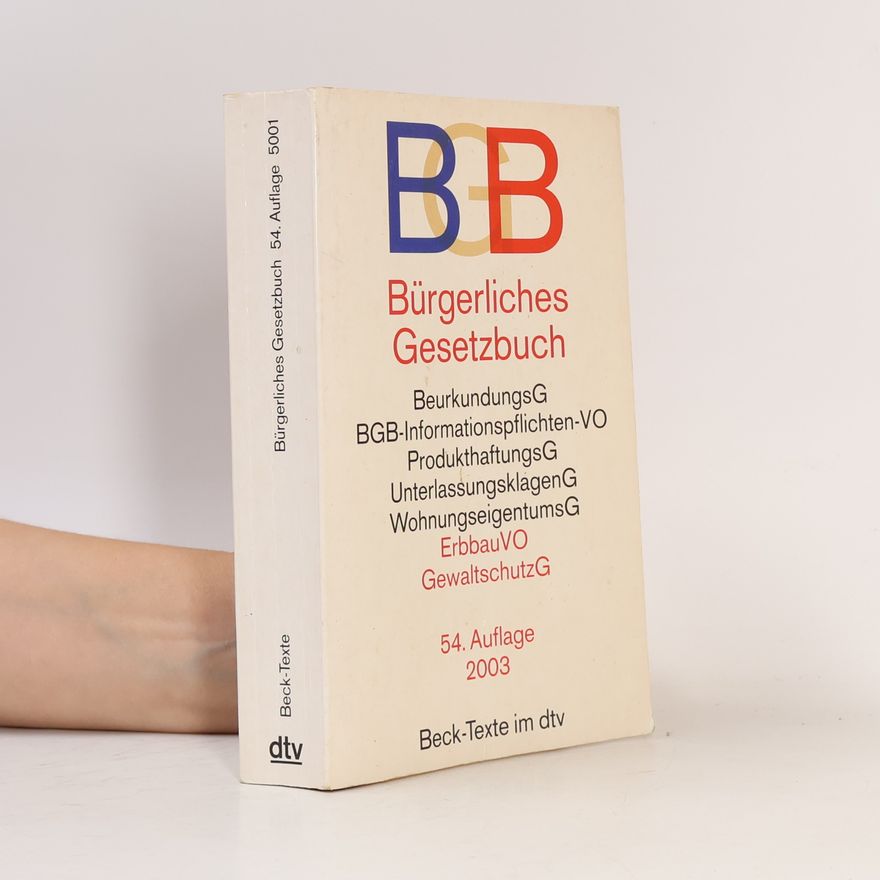 Helmut Köhler BGB Bürgerliches Gesetzbuch