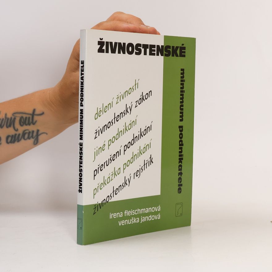 Irena Fleischmanová Živnostenské minimum podnikatele