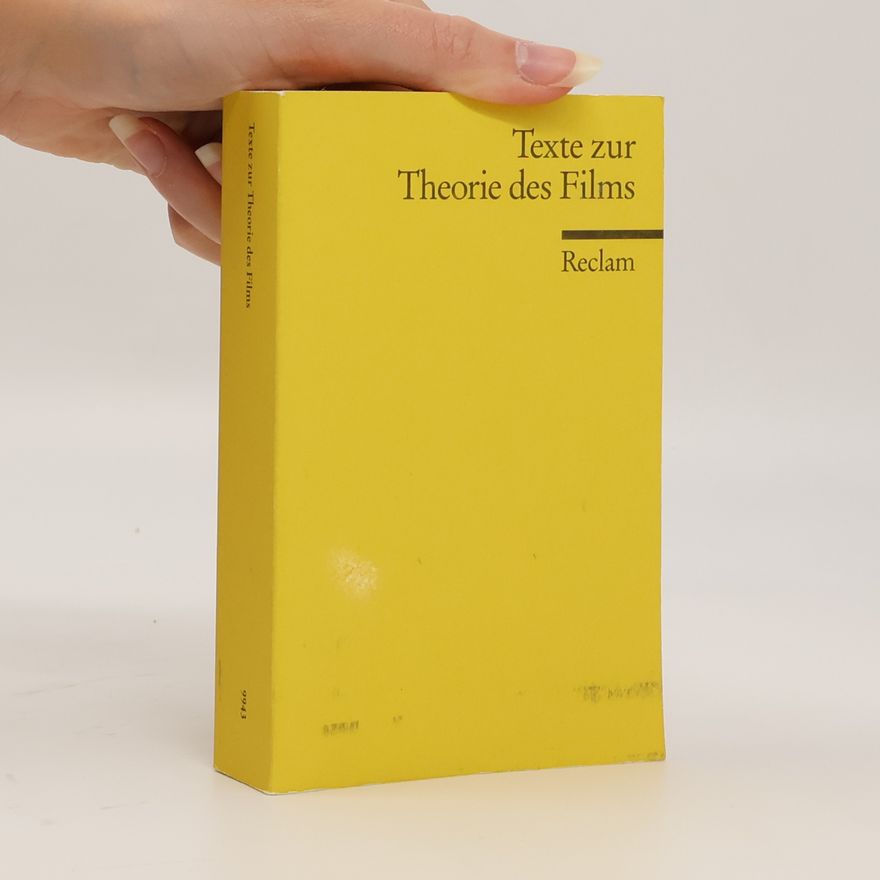 Franz Josef Albersmeier Texte zur Theorie des Films