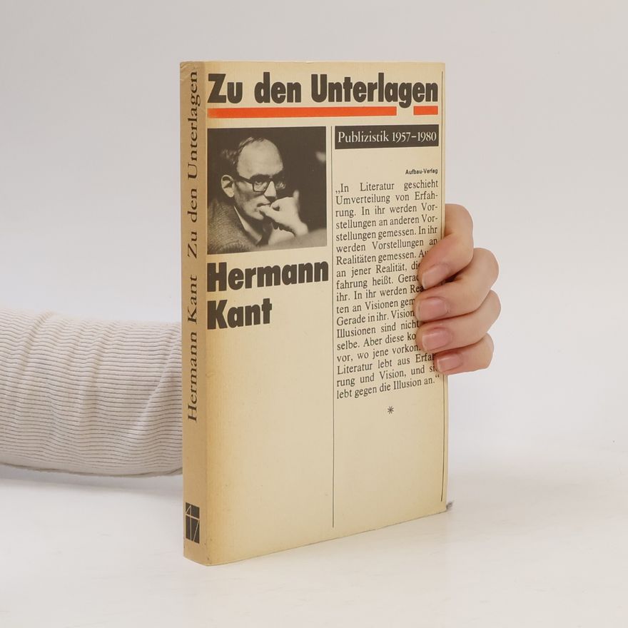 Hermann Kant Zu den Unterlagen