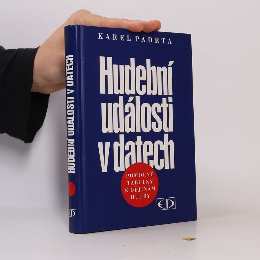 Karel Padrta Hudební události v datech. Pomocné tabulky k dějinám hudby