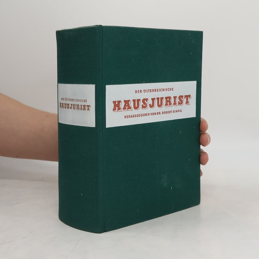 Robert Rimpel Der österreichische Hausjurist