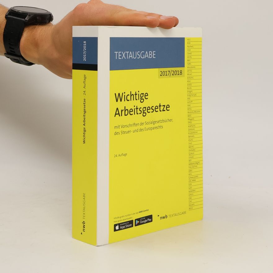 NWB Redaktion Wichtige Arbeitsgesetze