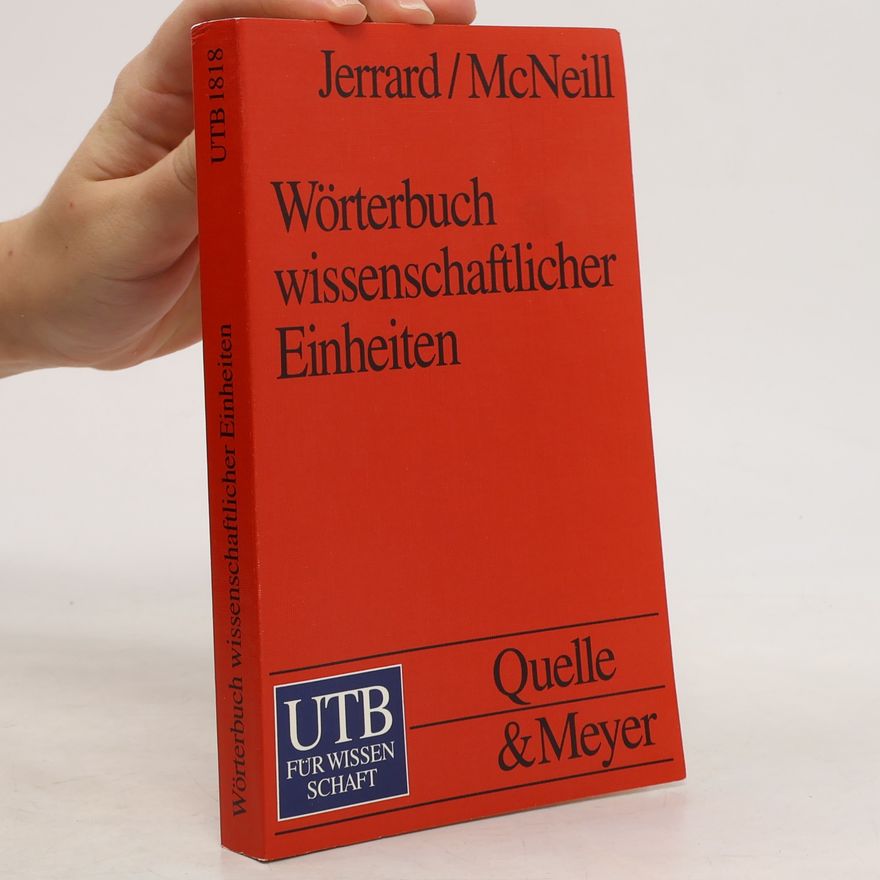 Harold G. Jerrard UTB - 1818: Wörterbuch wissenschaftlicher Einheiten