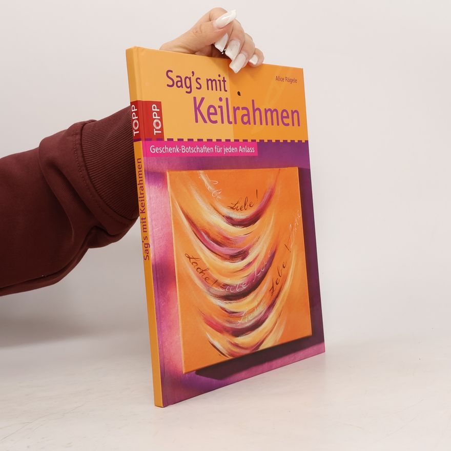 Alice Rögele Sag's mit Keilrahmen