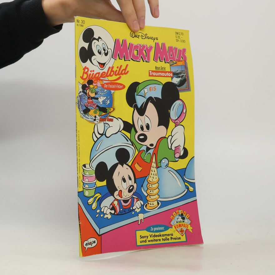 Walt Disney Micky Maus Bügelbild 30/1992