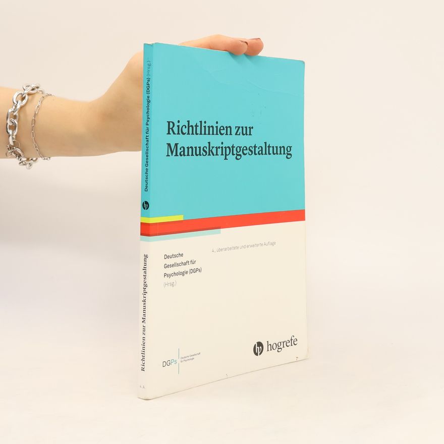 Autorenkollektiv Richtlinien zur Manuskriptgestaltung