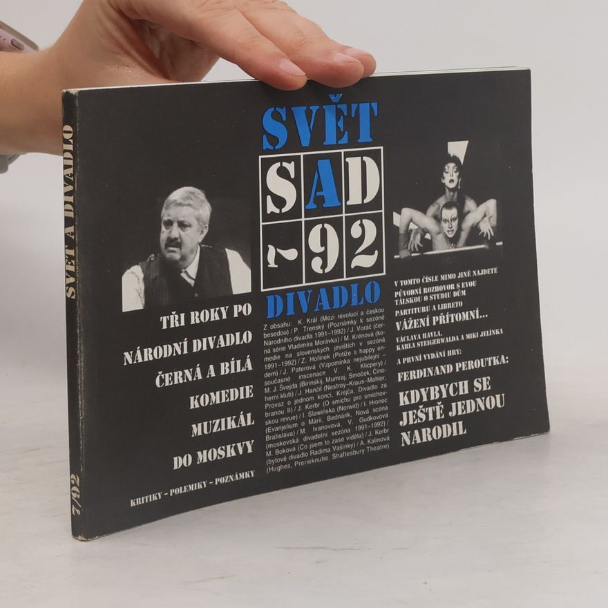 Kolektiv autorů Svět a divadlo 7/92