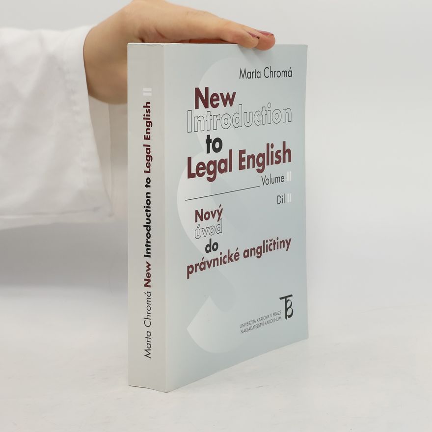 Marta Chromá New introduction to legal English. Vol. II