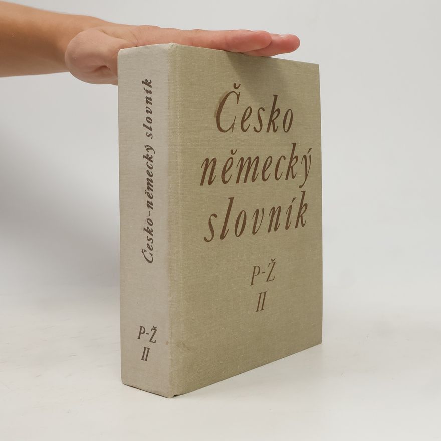 Hugo Siebenschein Česko německý slovník II. P-Ž