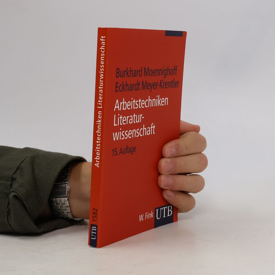 Burkhard Moennighoff Arbeitstechniken Literaturwissenschaft
