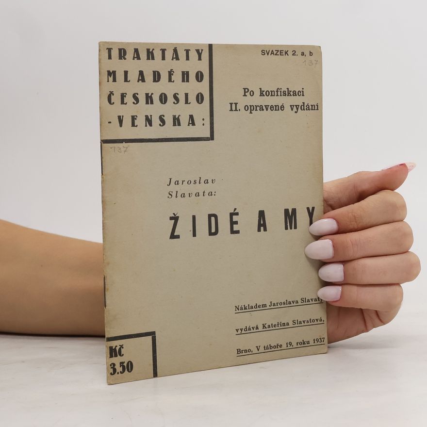 Jaroslav Slavata Židé a my