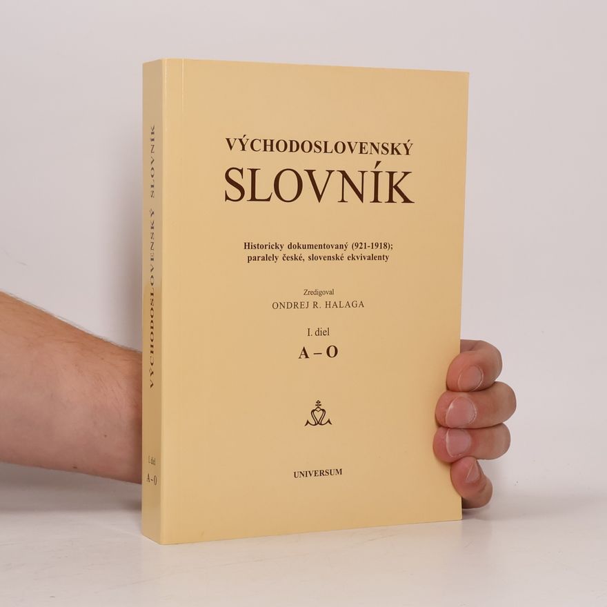 Ondrej R. Halaga Východoslovenský slovník