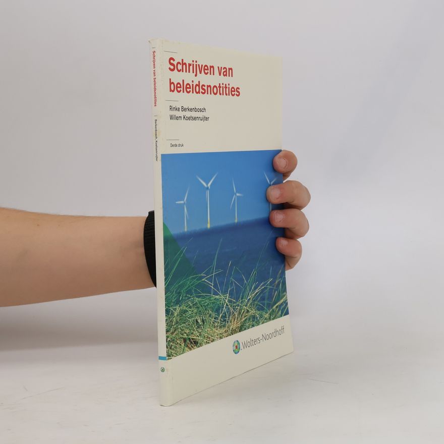 Rinke Berkenbosch Schrijven van beleidsnotities