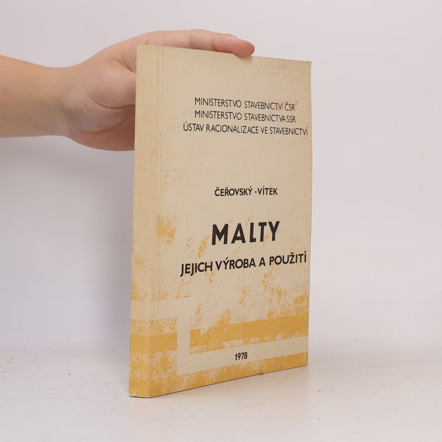 Dušan Vítek Malty. Jejich výroba a použití