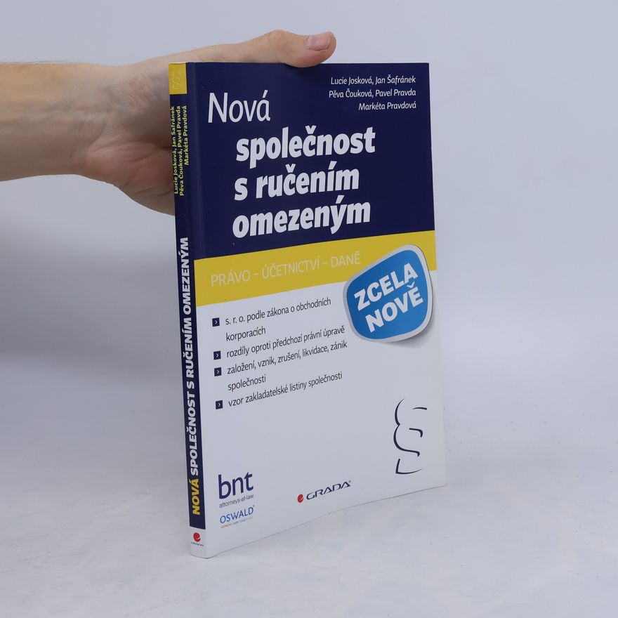 Josková Lucie Nová společnost s ručením omezeným. Právo, účetnictví, daně