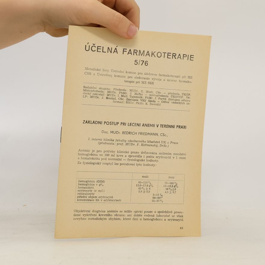 Bedřich Friedmann Účelná farmakoterapie 5/76