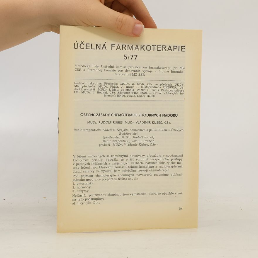 Rudolf Rubeš Účelná farmakoterapie 5/77