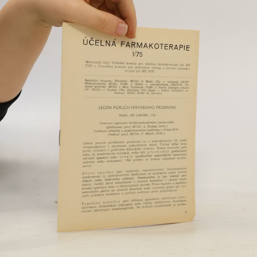 Jiří Linhart Účelná farmakoterapie 1/75