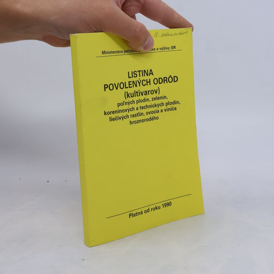 Vladimír Sodoma Listina povolených odrôd