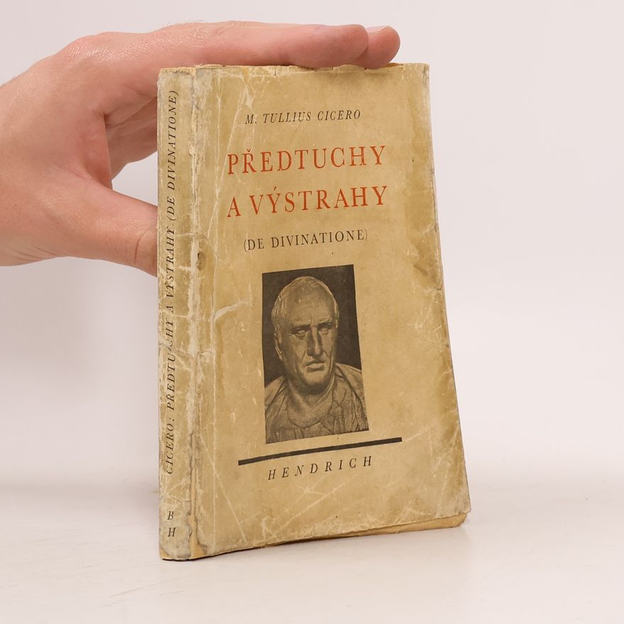 M. Tulli̇us Cicero Předtuchy a výstrahy