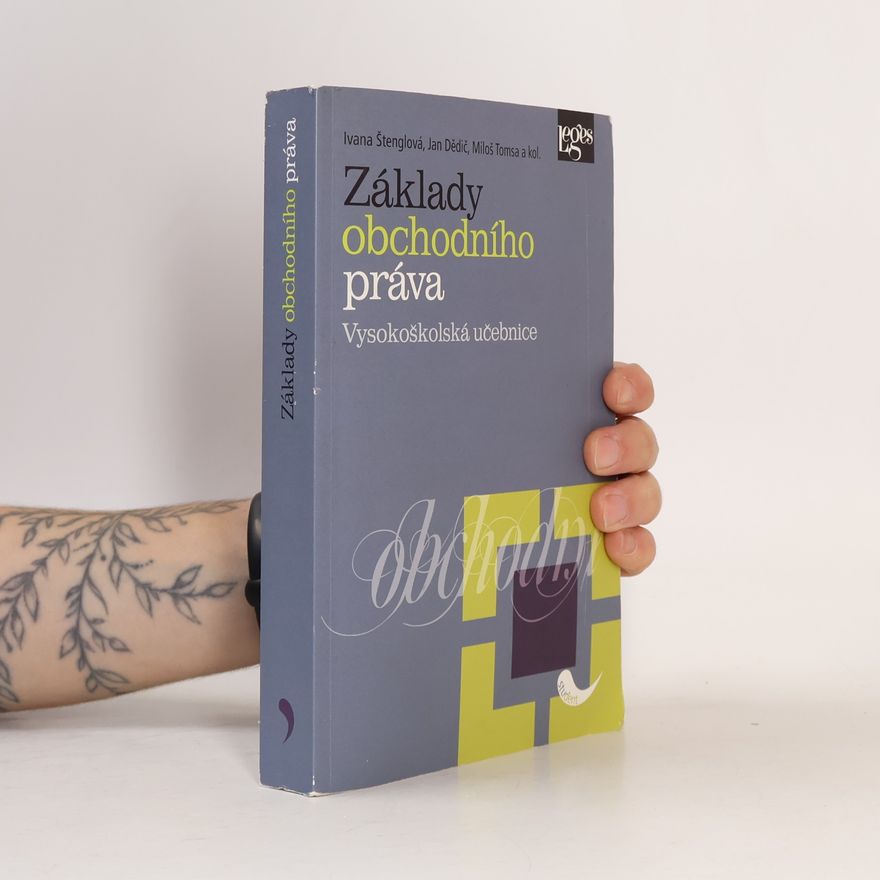 Milan Tomsa Základy obchodního práva