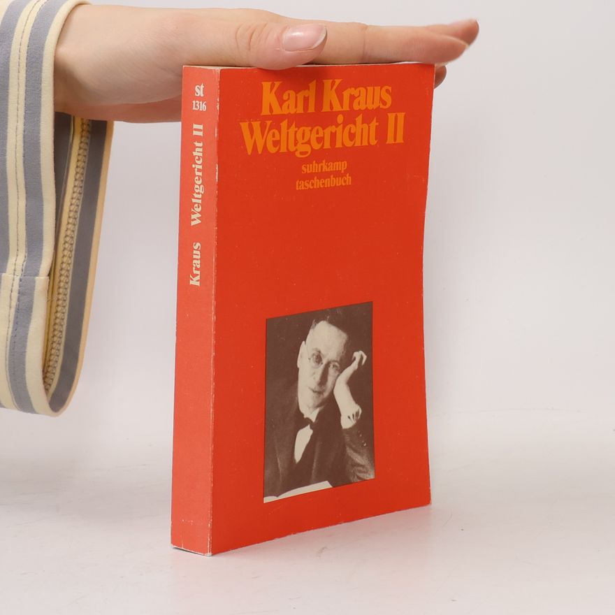Karl Kraus Suhrkamp Taschenbuch - 1: Weltgericht