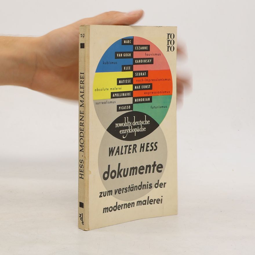 Walter Hess Dokumente zum Verständnis der modernen Malerei