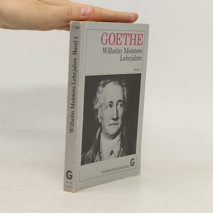 Johann Wolfgang von Goethe Wilhelm Meisters Lehrjahre