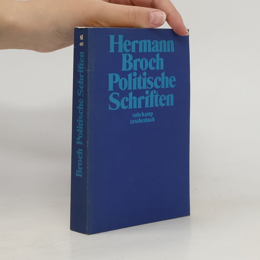 Hermann Broch Politische Schriften