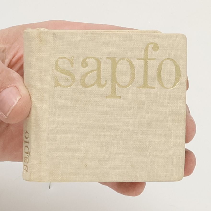 Zdeněk Chotěnovský Sapfo. Z písní lásky
