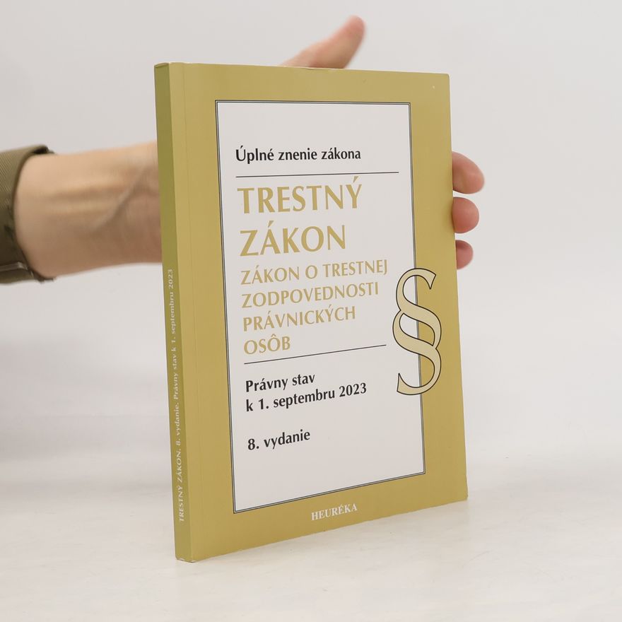 Autorenkollektiv Trestný zákon 8
