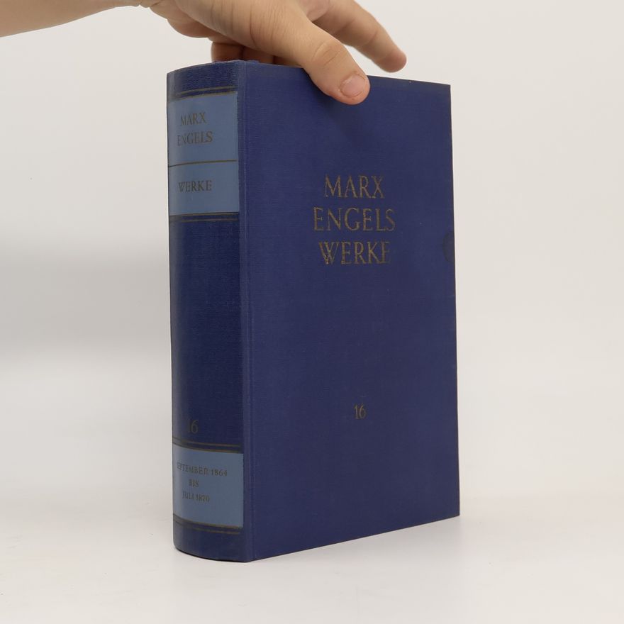 Karl Marx Marx Engels Werke 16