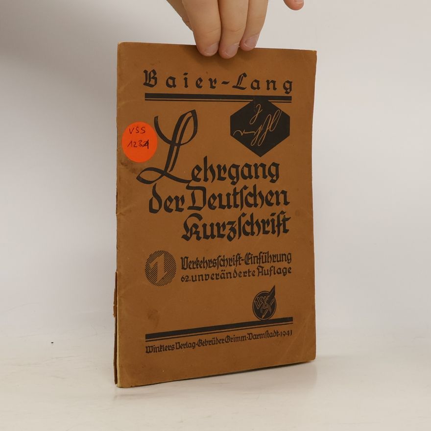 Max Baier Lehrgang der Deutschen Kurzschrift