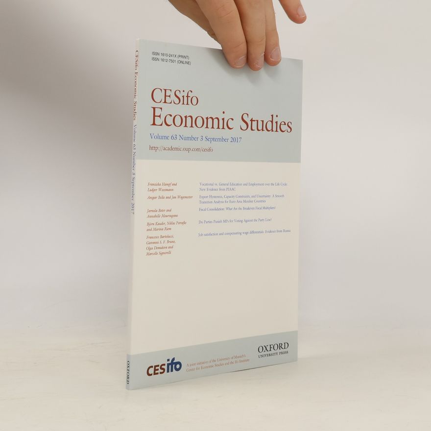 Jan Wagemester CESifo Economic Studies