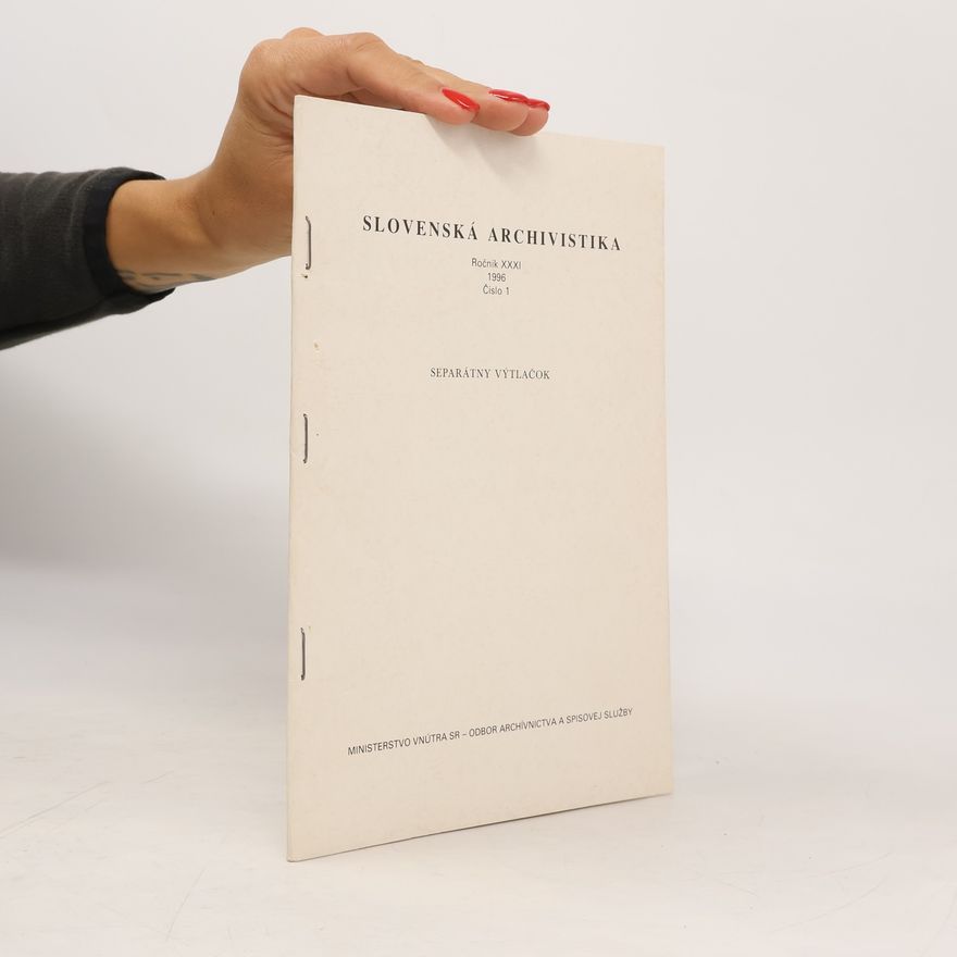 Autorenkollektiv Slovenská archivistika