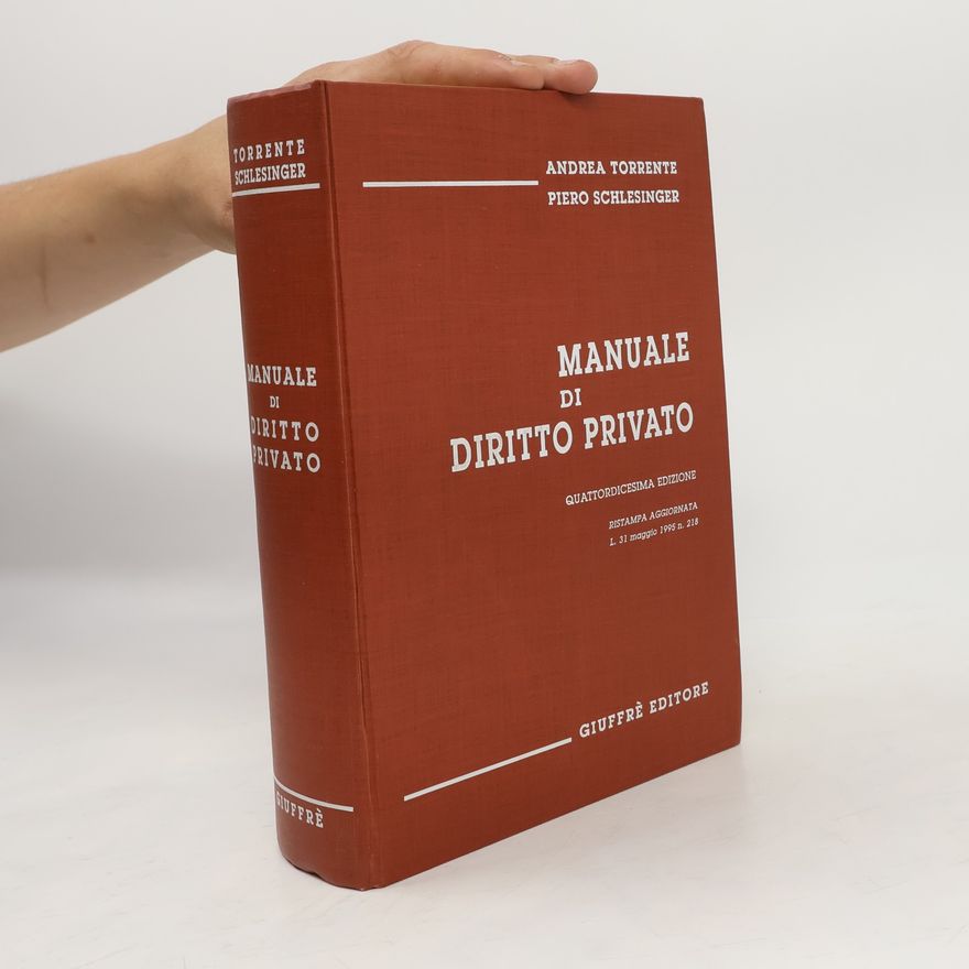 Andrea Torrente Manuale di Diritto Privato
