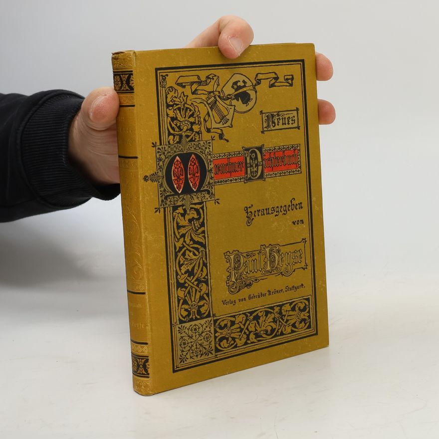 Paul Heyse Neues Münchner Dichterbuch
