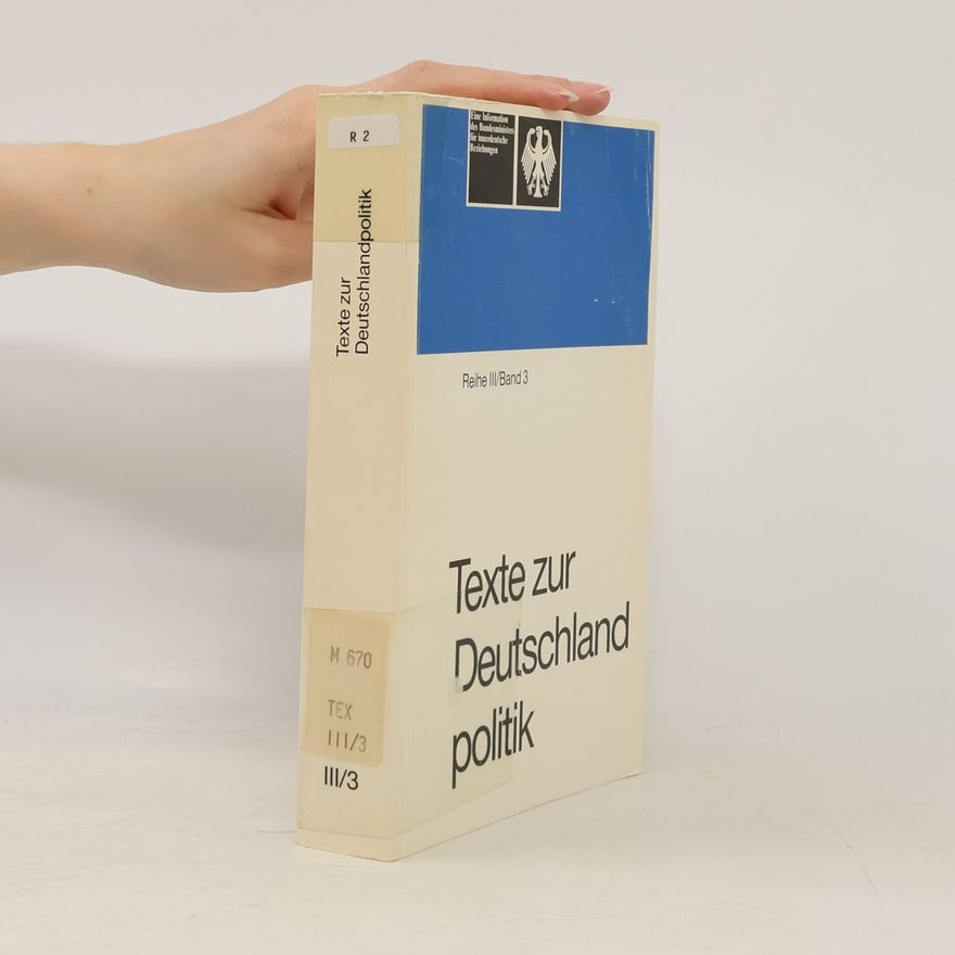 Autorenkollektiv Texte zur Deutschlandpolitik III/3