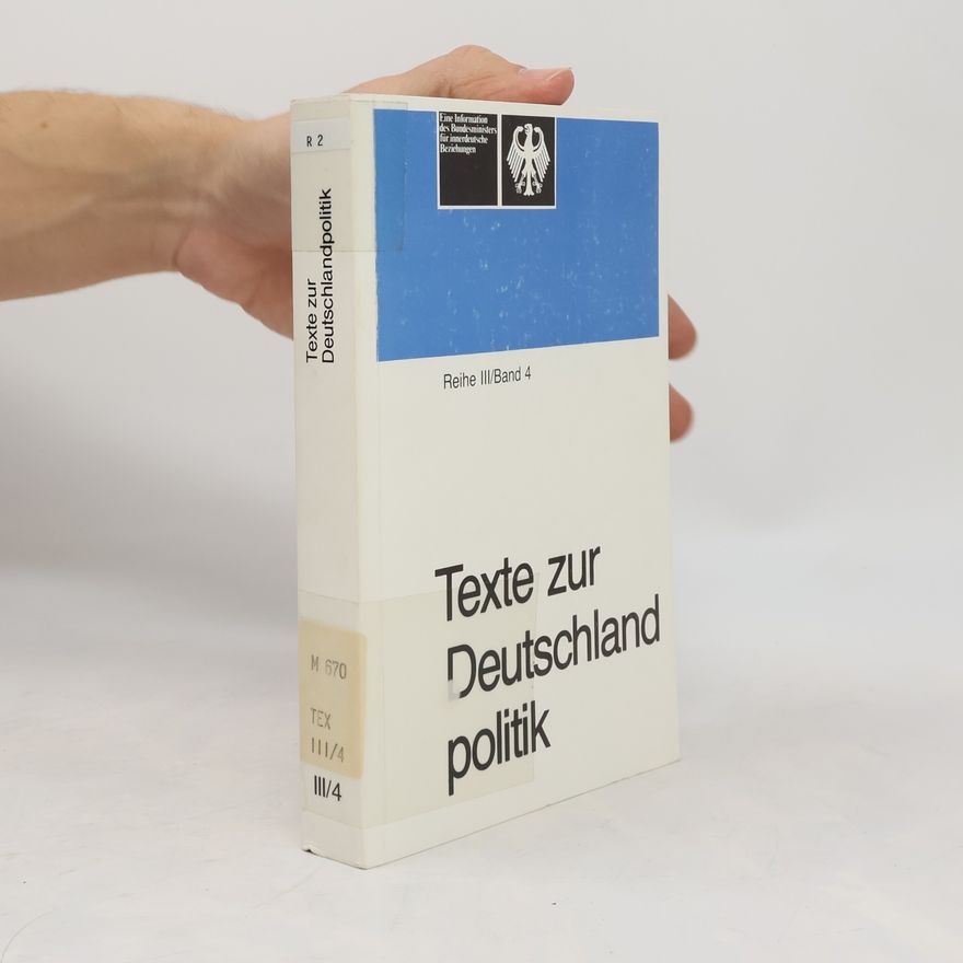 Autorenkollektiv Texte zur Deutschlandpolitik III/4