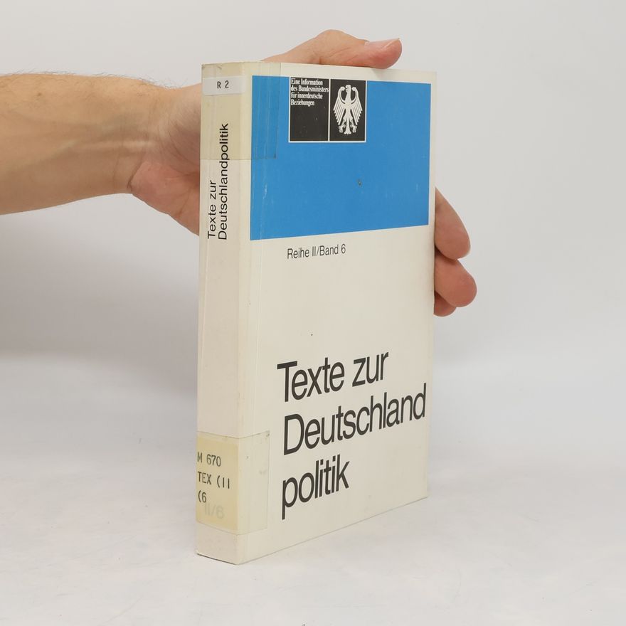 Autorenkollektiv Texte zur Deutschlandpolitik. Reihe II/ Band 6