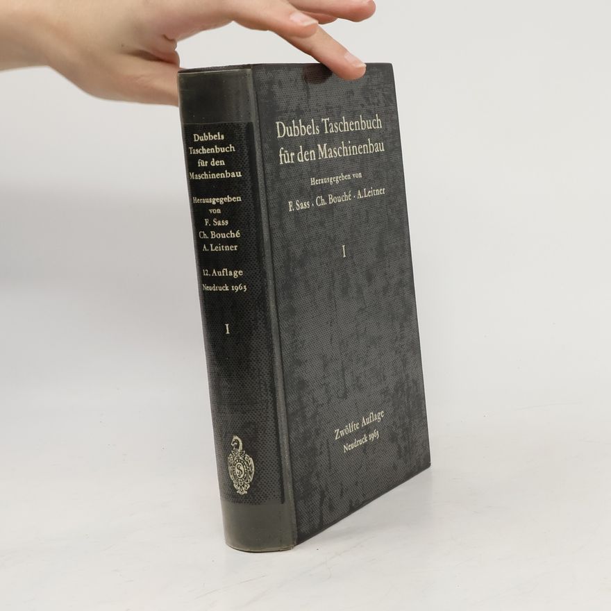 A.Leitner Dubbels Taschenbuch für den Maschinenbau I.