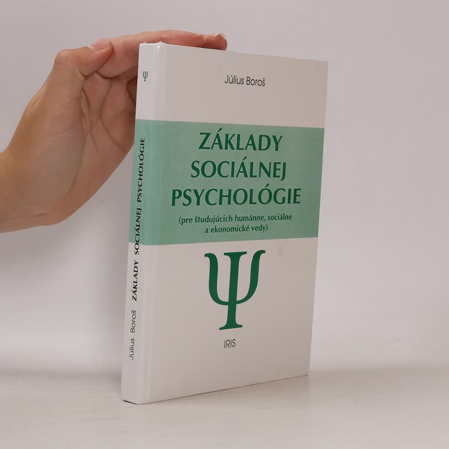 Július Boroš Základy sociálnej psychológie