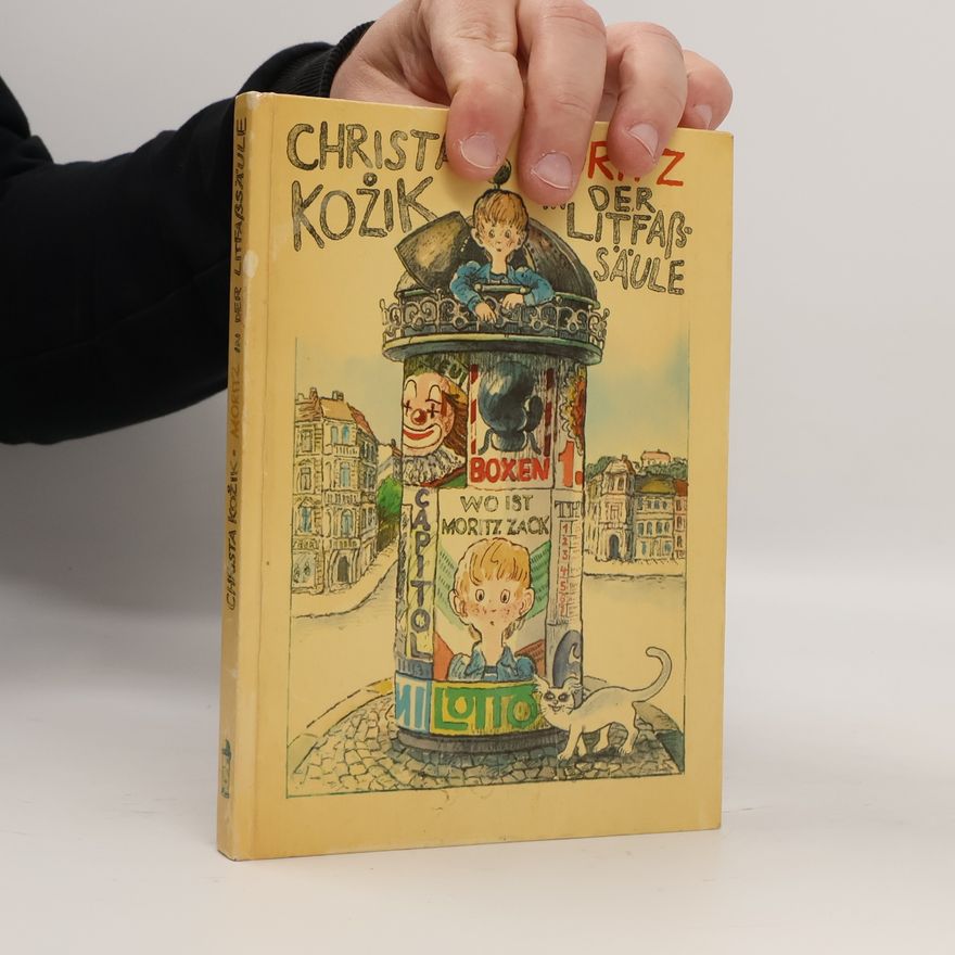 Christa Kozik Moritz in der Litfaßsäule