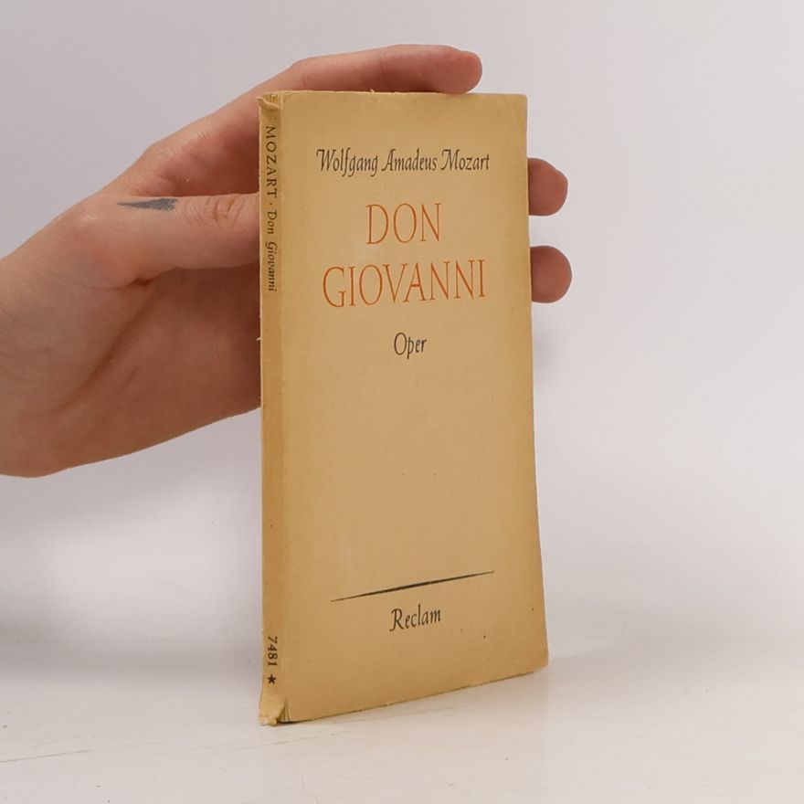 Wolfgang Amadeus Mozart Don Giovanni Oper