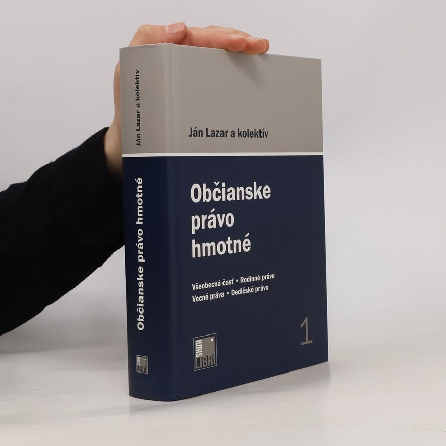 Ján Lazar Občianske právo hmotné 1