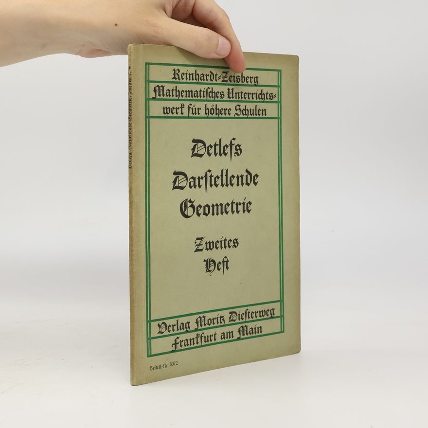 Hermann Detlefs Detlefs Darstellende Geometrie