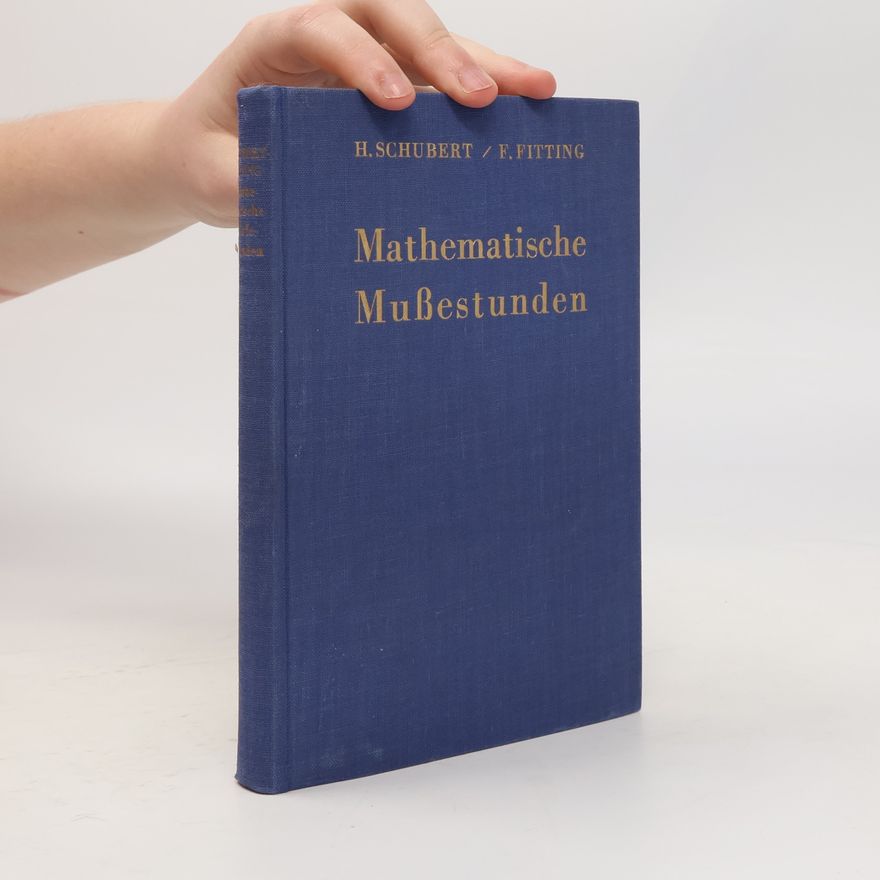 Hermann Schubert Mathematische Mußestunden