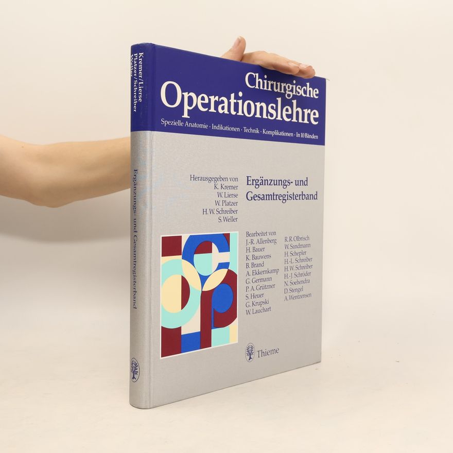 Jens Rainer Allenberg Chirurgische Operationslehre